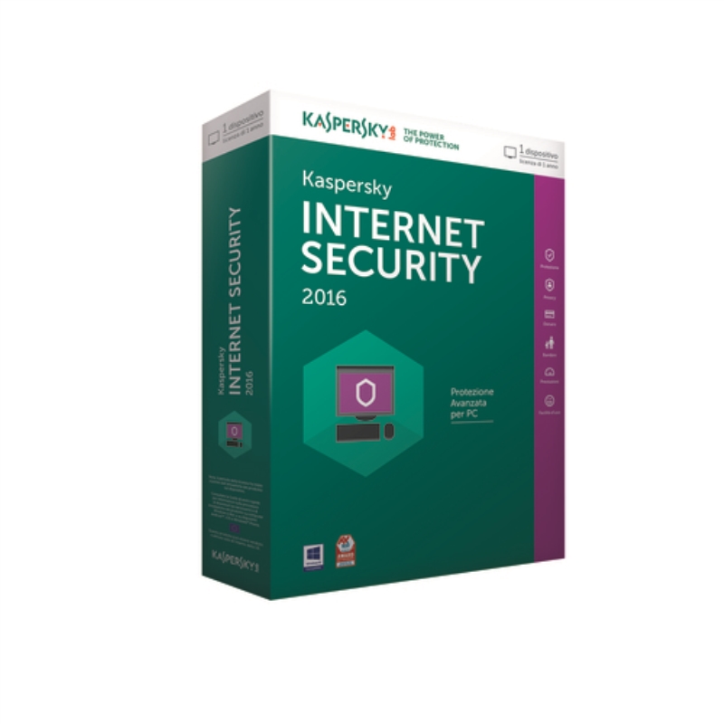 KASPERSKY Antivirus Kaspersky Security 2016 1 dispositivo 1 anno 